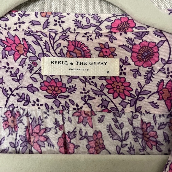 Spell the Gypsy floral kaftan dress - Picture 5 of 6